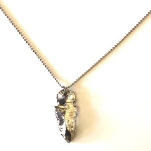 Silver arrowhead necklace